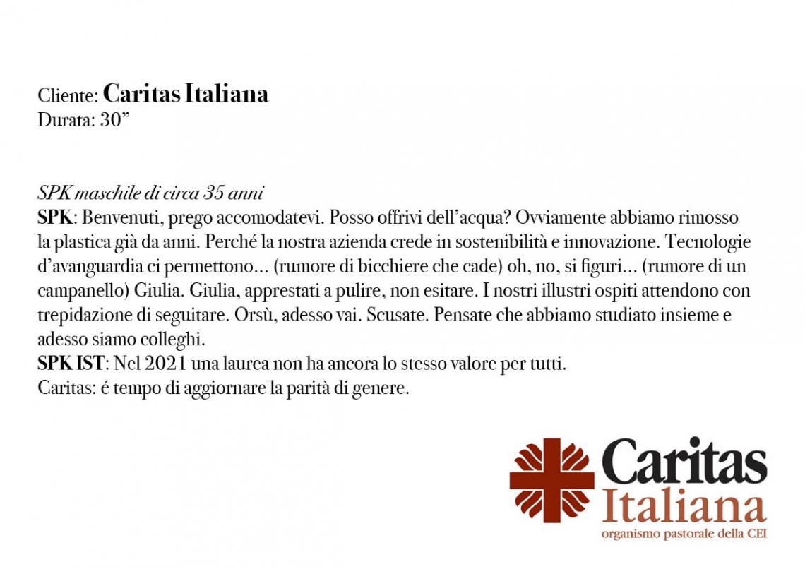 Caritas Italiana Shortlist Sezione Radio